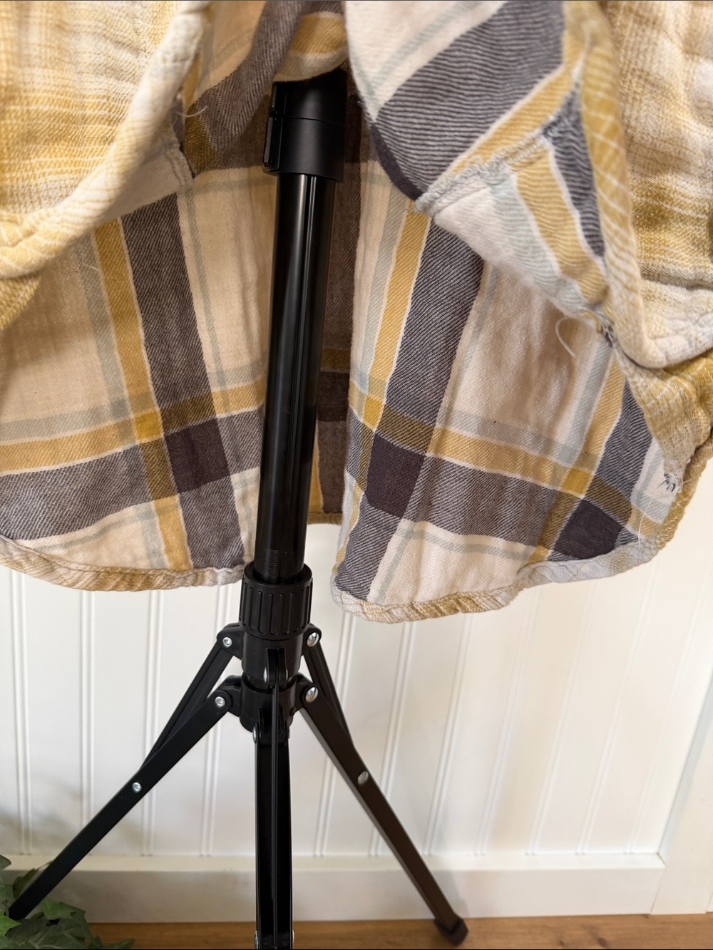 #871 FREE PEOPLE Mustard Yellow Plaid Button-Down SUPER SOFT w POCKETS! - Picture 6 of 12